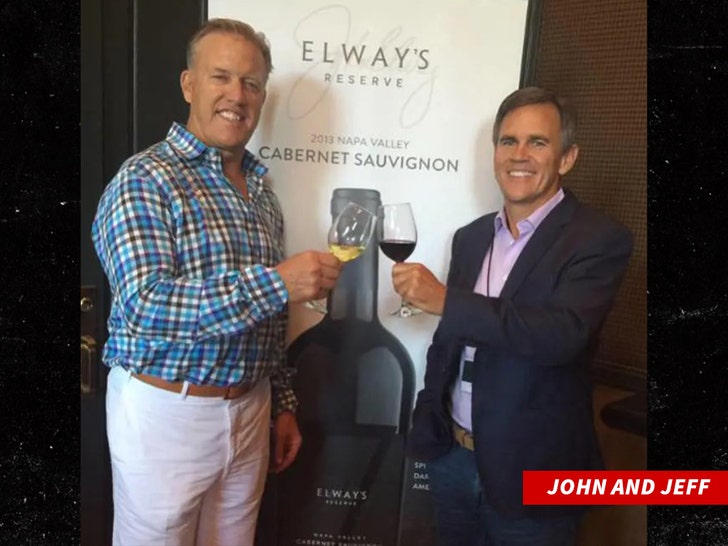 John Elway with Jeff Sperbeck
