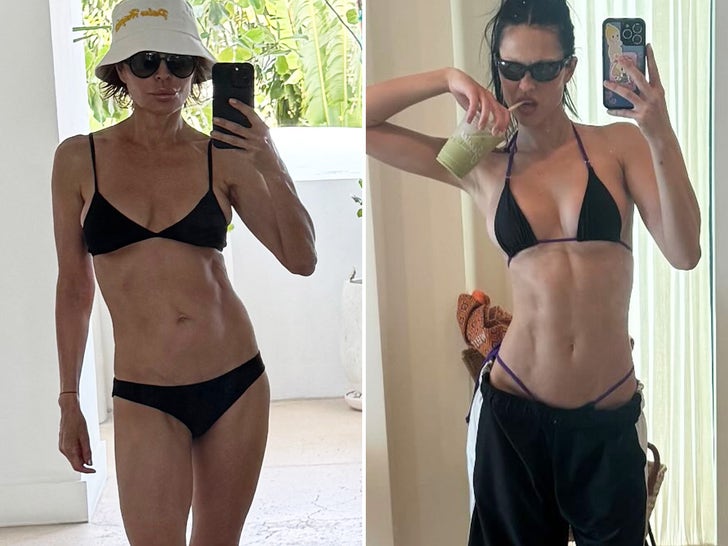 Lisa Rinna & Amelia Gray Flaunting Their Stunning Bikinis