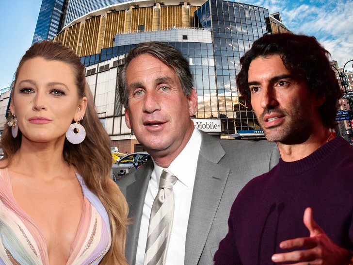 Blake Lively and Justin Baldoni at Madison Square Garden