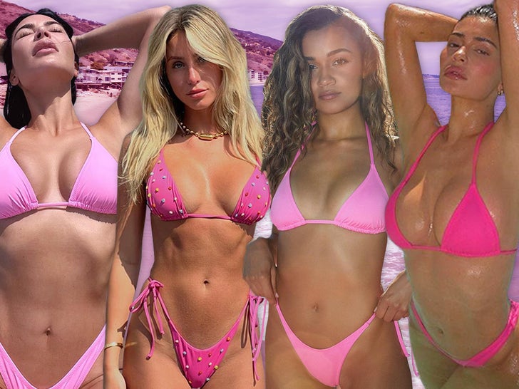Stars in Pink Bikinis