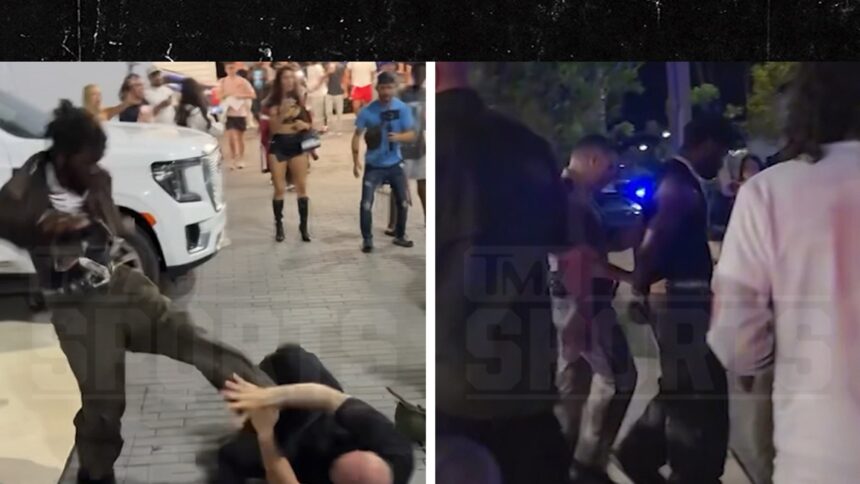 Antonio Brown Detained Following Altercation at Adin Ross’ Boxing Event: Shocking Video Unveils the Incident