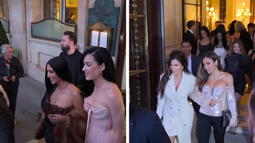 Star-Studded Parisian Rendezvous: Kim Kardashian, Katy Perry, and Lauren Sanchez Unite in the City of Lights