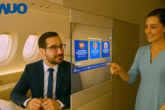 AUO Launches Revolutionary Transparent Micro LED Display Capable of Dual Content Presentation