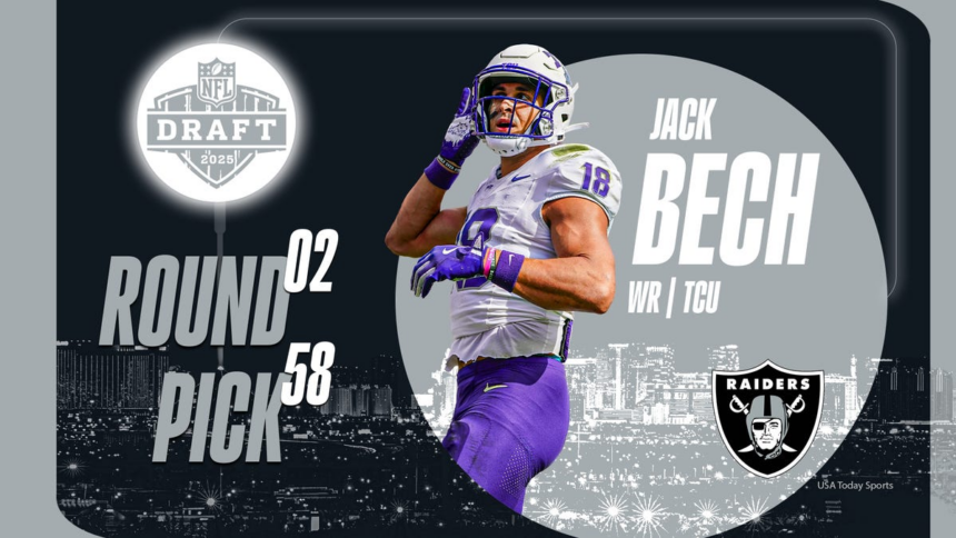 Raiders Secure Dynamic Talents: 2nd Round WR Jack Bech Signs 4-Year Deal