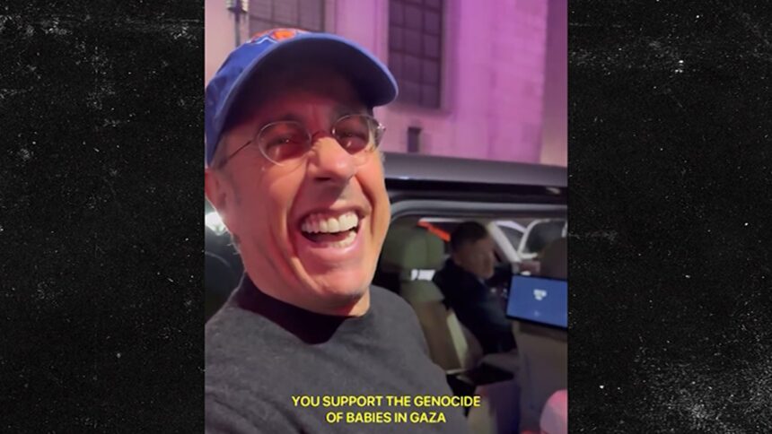 Jerry Seinfeld Responds to Pro-Palestine Activist with Unfiltered Laughter in Viral Encounter