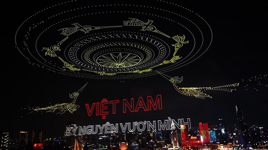 Vietnam's Skies Dazzle with 10,518 Drones in Groundbreaking and Controversial Tribute to Innovation