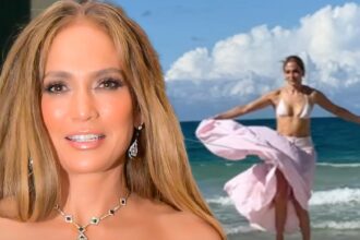 Jennifer Lopez Dances on the Shore in Bikini to Honor Mother's Day, Video Reveals