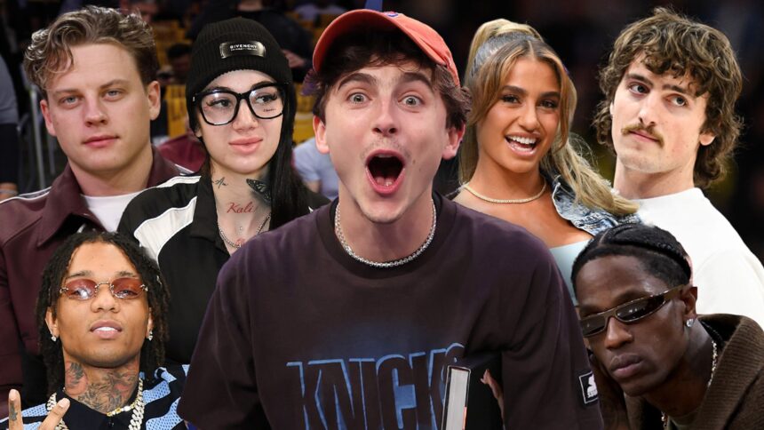 Young Hollywood Celebrities Embrace NBA Fandom with Passion and Enthusiasm!