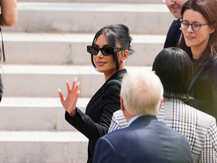 Kim Kardashian Arrives at Paris Court for Testimony in Robbery Trial
