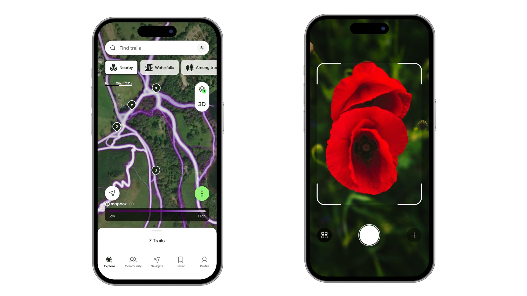 AllTrails Outdoor Lens and Heatmap features